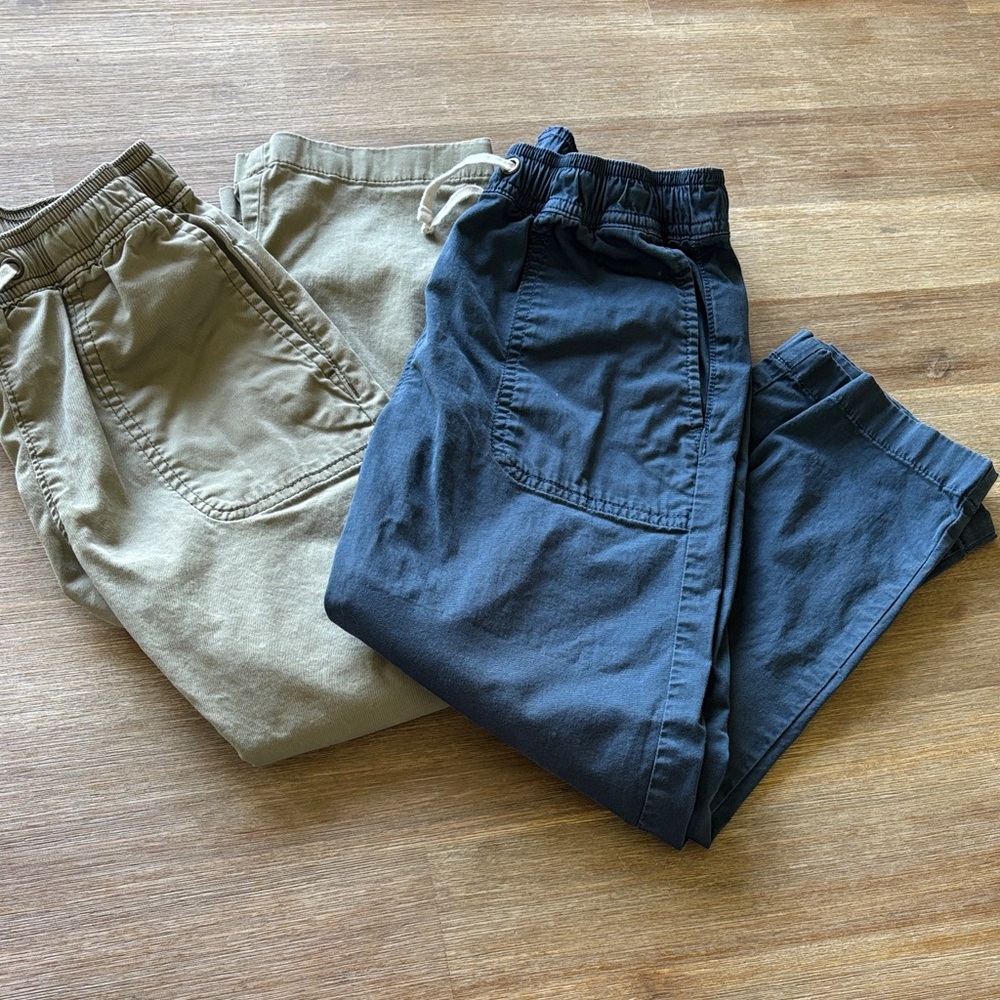 Crewcuts Kids Casual Pants - Tan and Navy